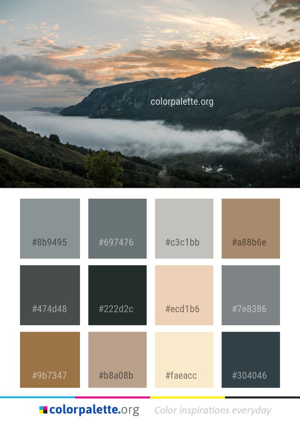 Sky Nature Highland Color Palette