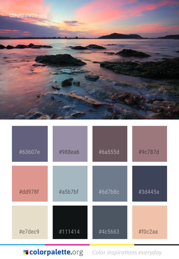 Sky Shore Sea Color Palette