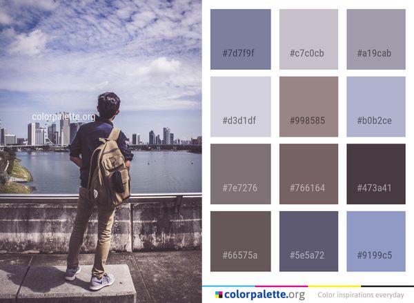 Sky Urban Area Infrastructure Color Palette