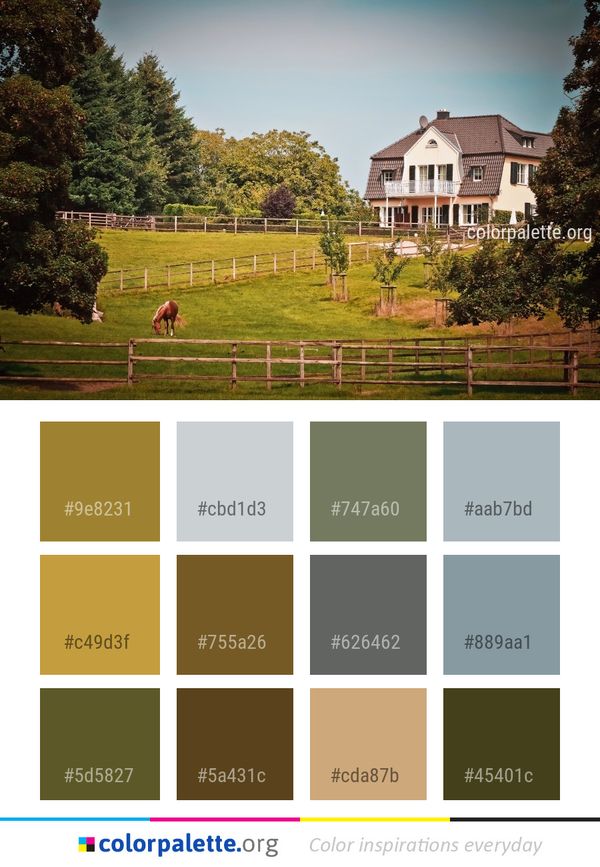 Nature Pasture Farm Color Palette