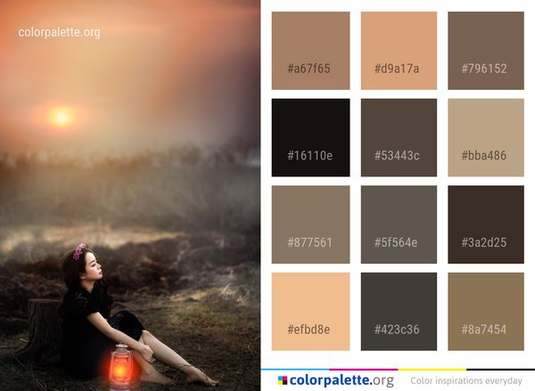 Photograph Girl Beauty Color Palette