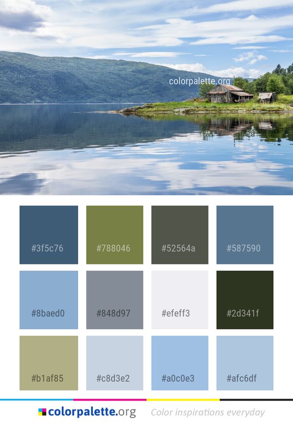 Reflection Water Nature Color Palette