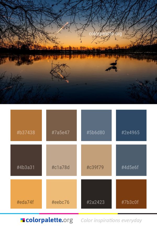 Reflection Water Sky Color Palette