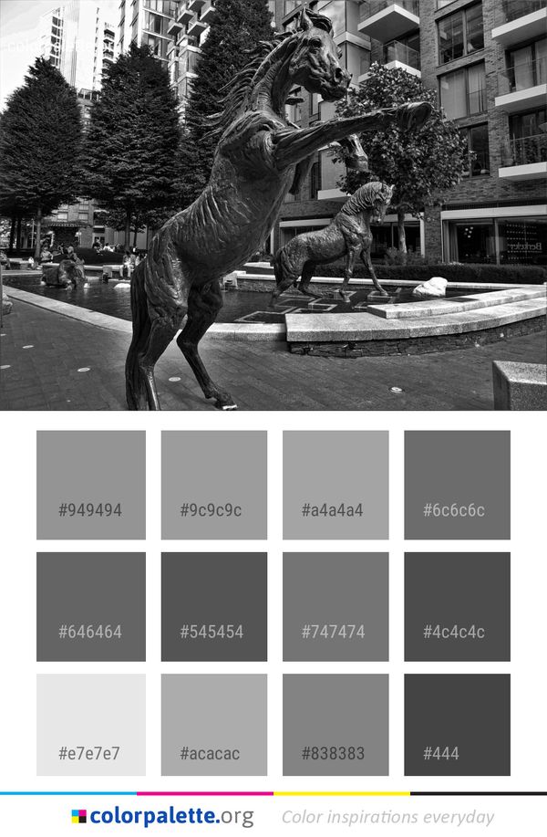 Statue Black And White Infrastructure Color Palette