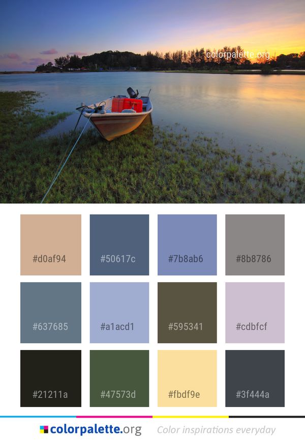 Water Reflection Nature Color Palette