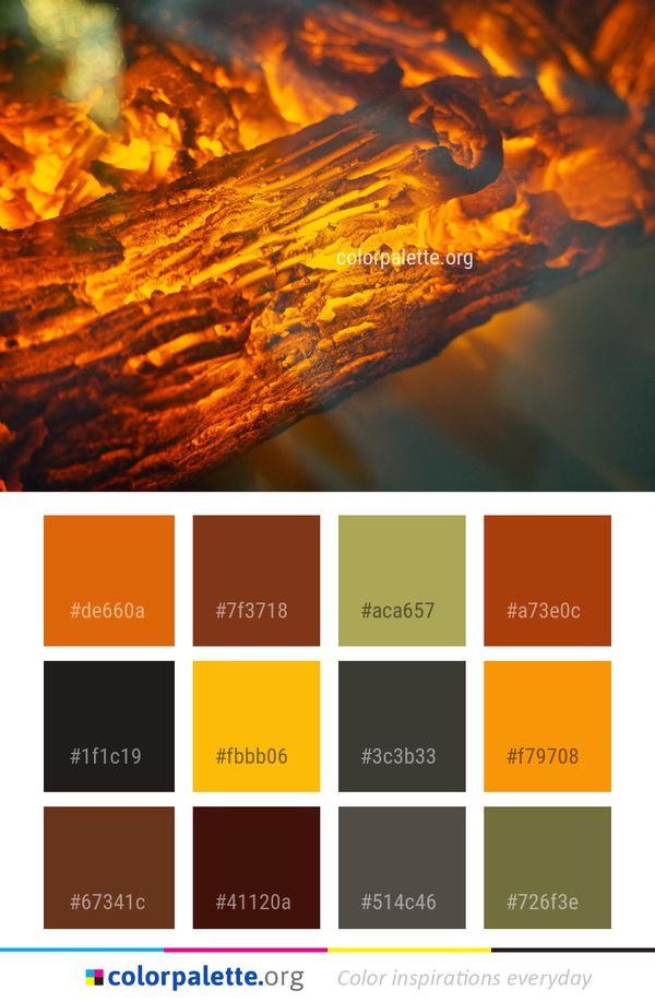 Yellow Geological Phenomenon Sky Color Palette