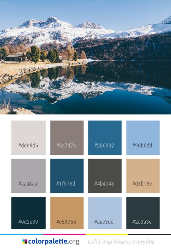 Reflection Nature Mountain Color Palette