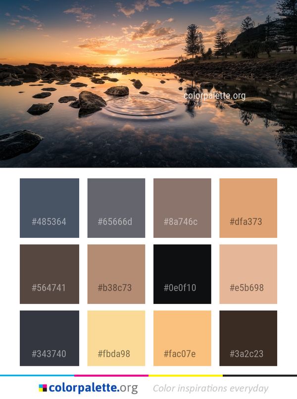 Reflection Nature Water Color Palette