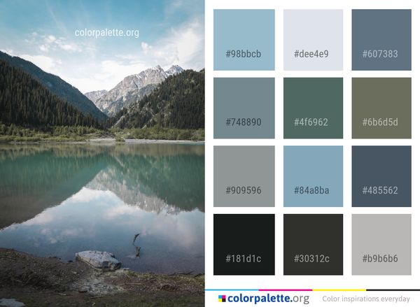 Reflection Nature Water Color Palette