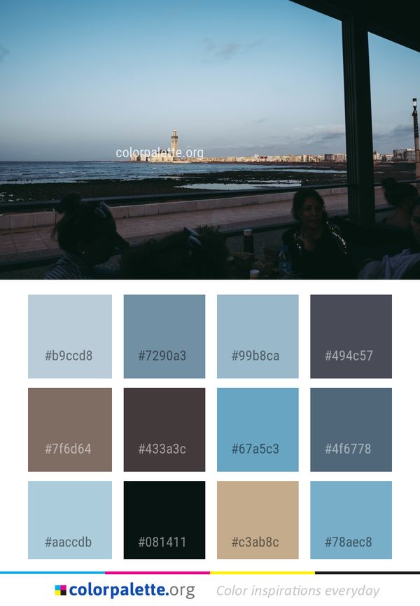 Sea Body Of Water Sky Color Palette