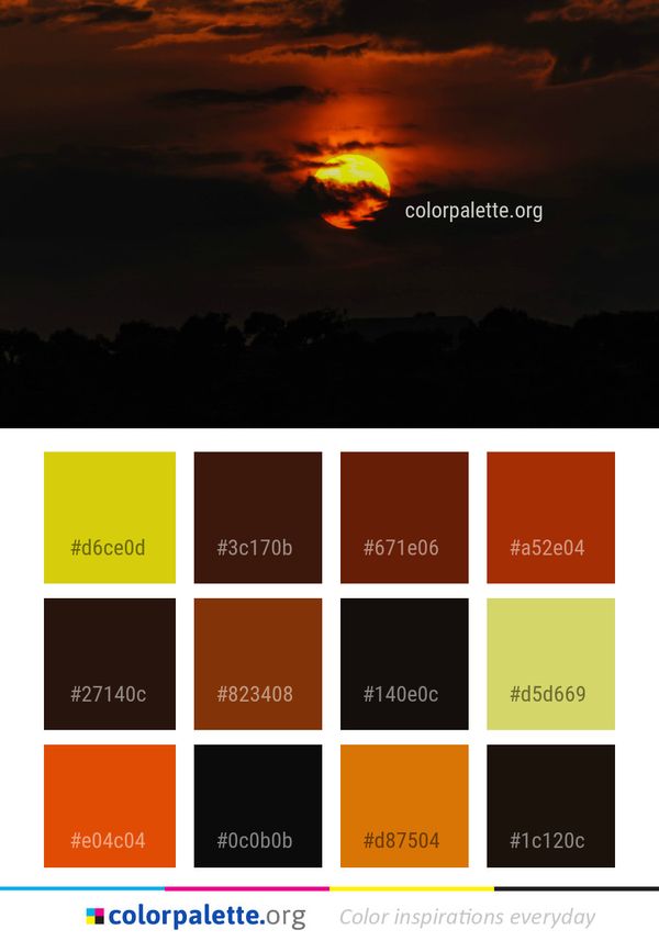 Sky Cloud Afterglow Color Palette