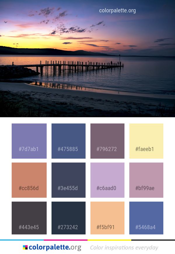 Sky Horizon Sunset Color Palette