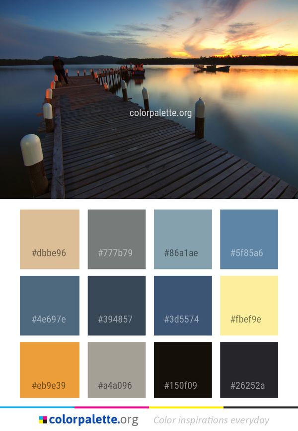 Water Sky Pier Color Palette