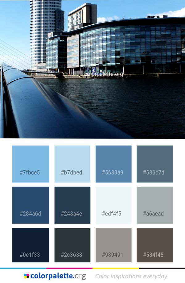 Water Waterway Reflection Color Palette