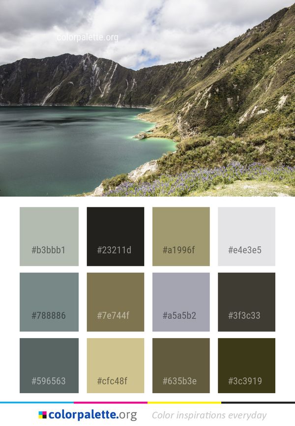 Nature Highland Water Color Palette