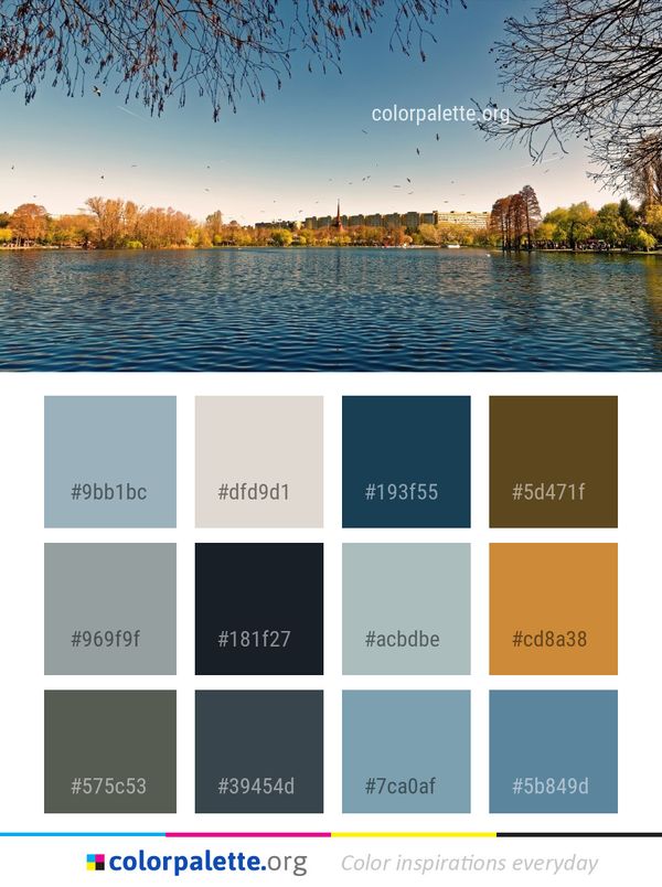 Reflection Water Waterway Color Palette