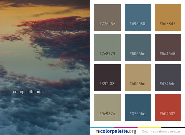 Sky Cloud Atmosphere Color Palette
