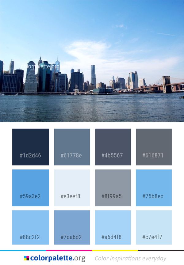 Skyline City Metropolitan Area Color Palette