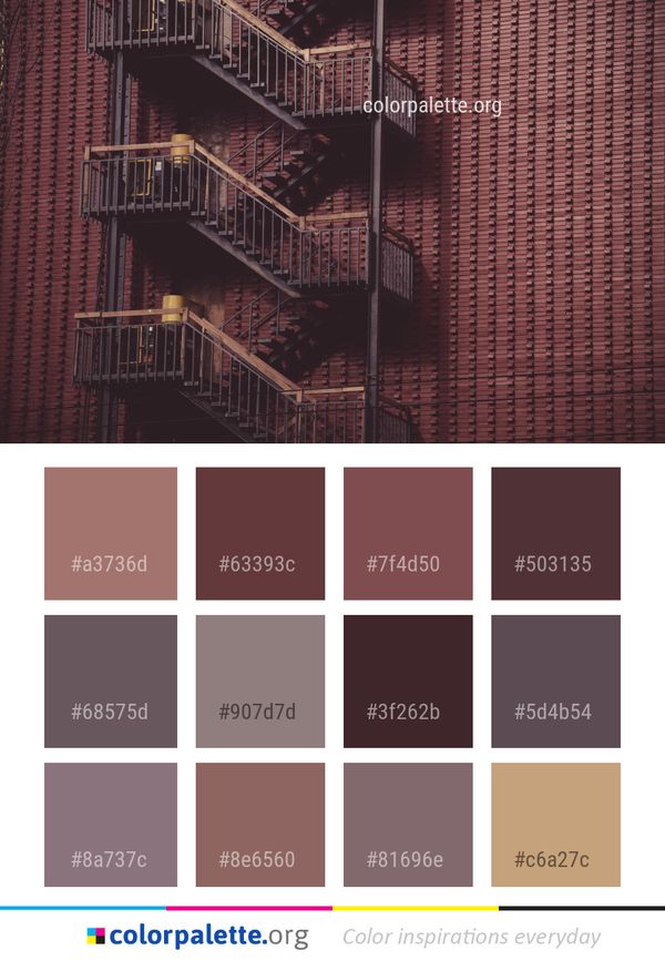 Stairs Architecture Handrail Color Palette