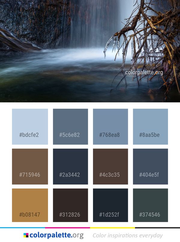 Water Nature Body Of Color Palette