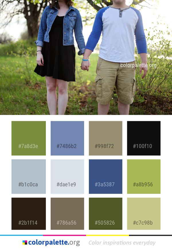 Clothing Photograph Jeans Color Palette