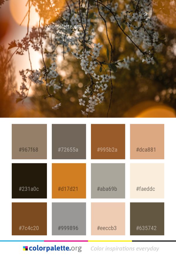 Nature Branch Yellow Color Palette