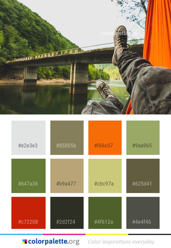 Nature Water Reflection Color Palette