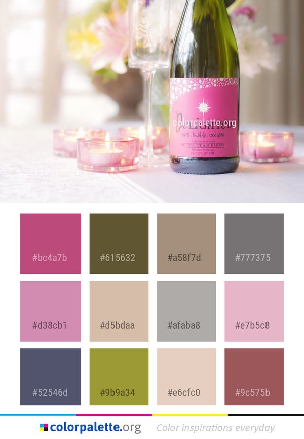 Pink Drink Liqueur Color Palette