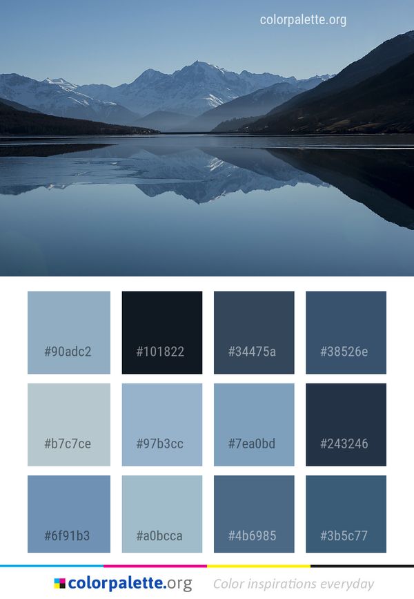 Reflection Water Nature Color Palette