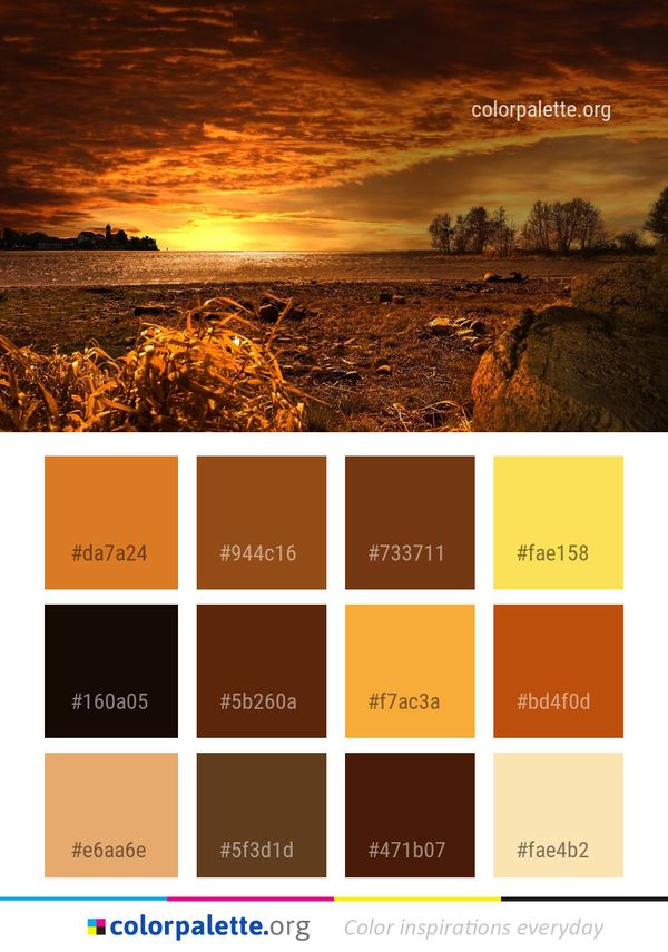 Sky Horizon Sunrise Color Palette