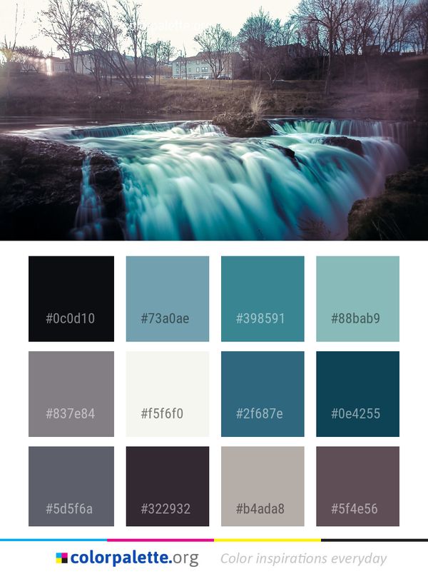 Water Nature Body Of Color Palette