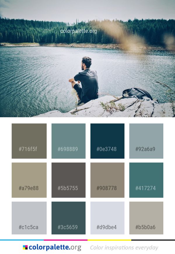 Water Photograph Reflection Color Palette