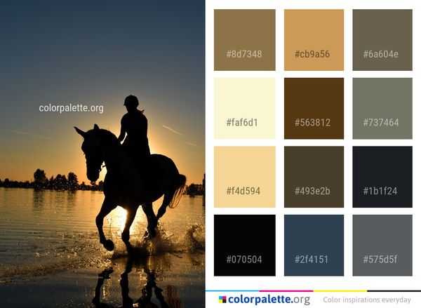 Horse Sky Like Mammal Color Palette