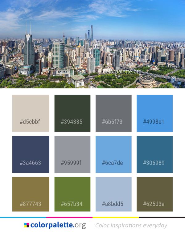 Metropolitan Area City Urban Color Palette