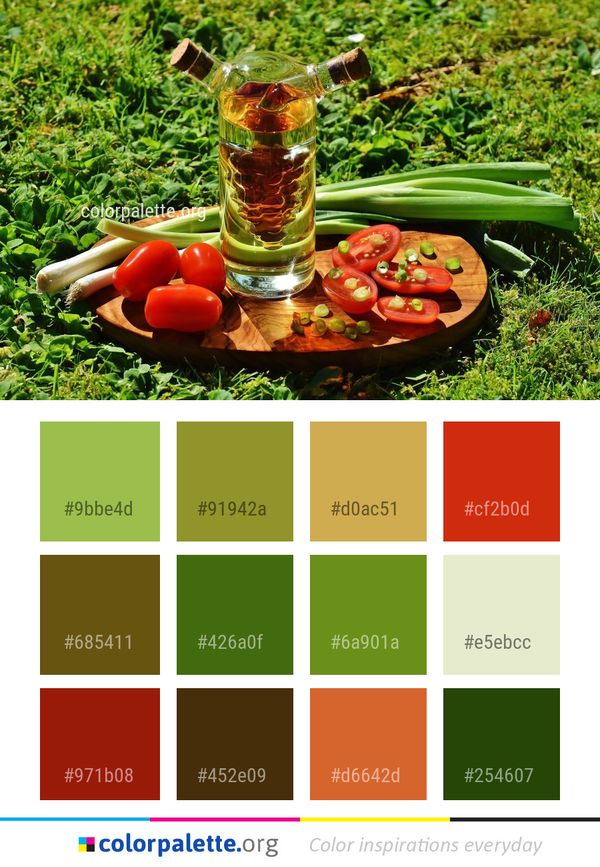 Natural Foods Vegetable Local Food Color Palette