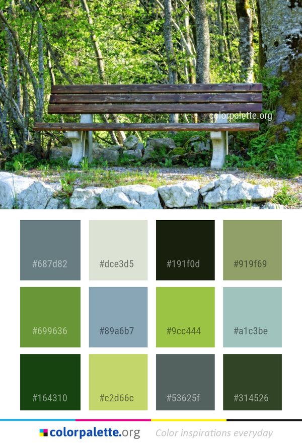 Nature Reserve Bench Path Color Palette