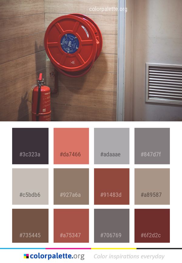 Red Floor Wood Stain Color Palette