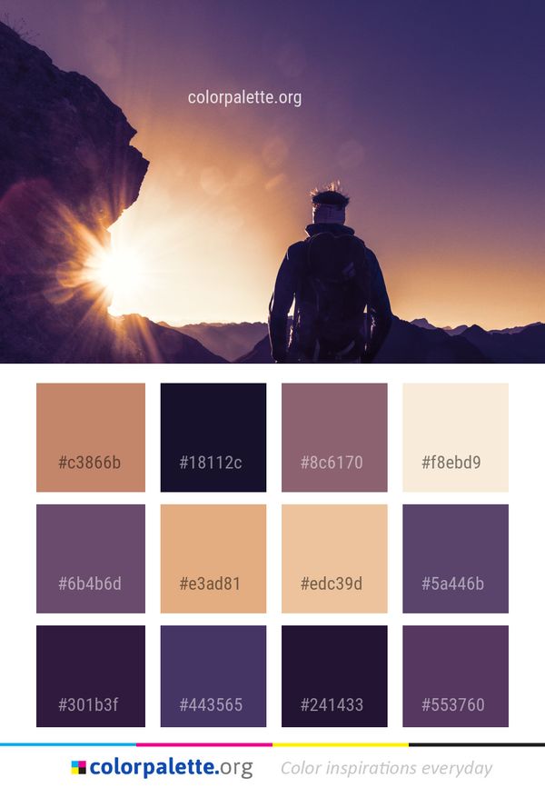 Sky Mountainous Landforms Mountain Color Palette