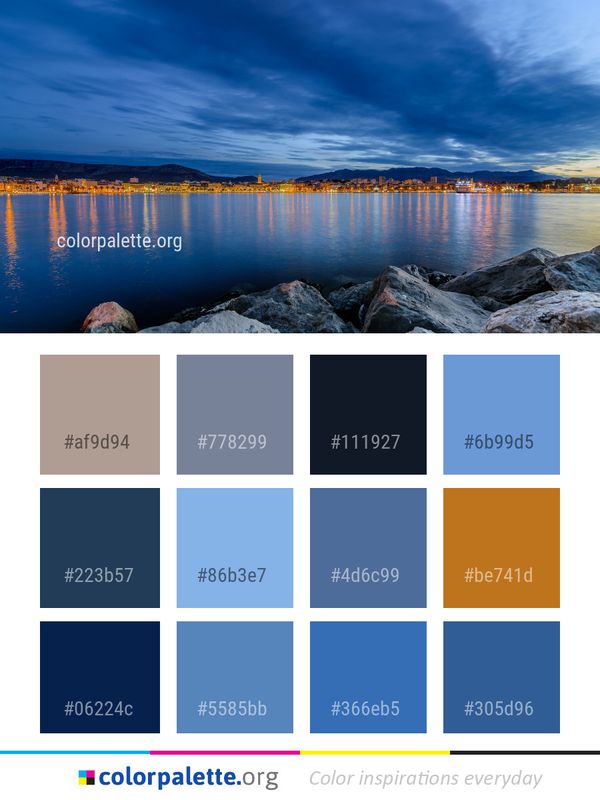 Sky Reflection Nature Color Palette