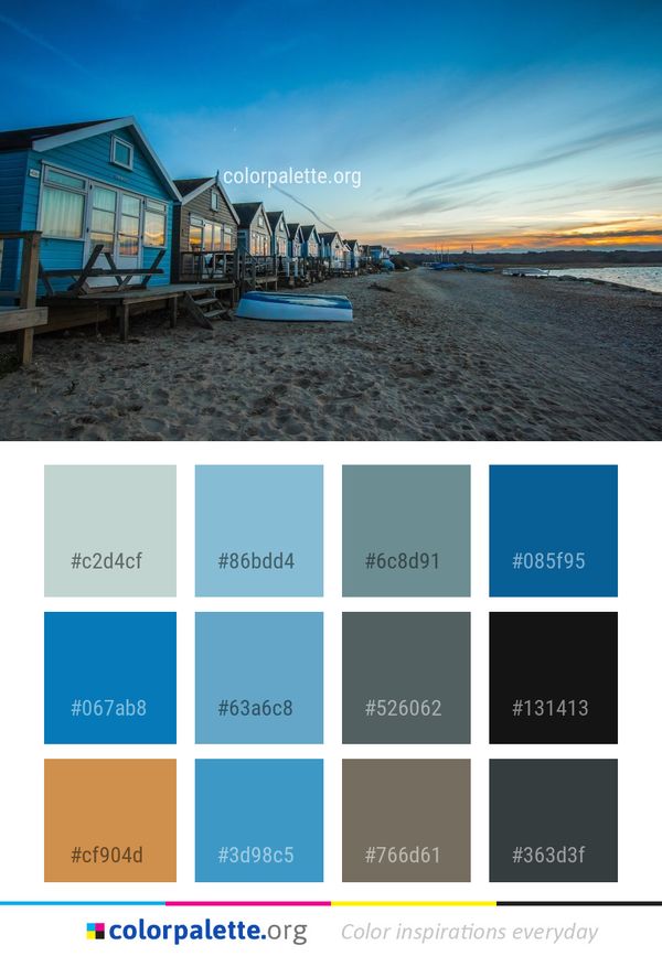 Sky Sea Body Of Water Color Palette