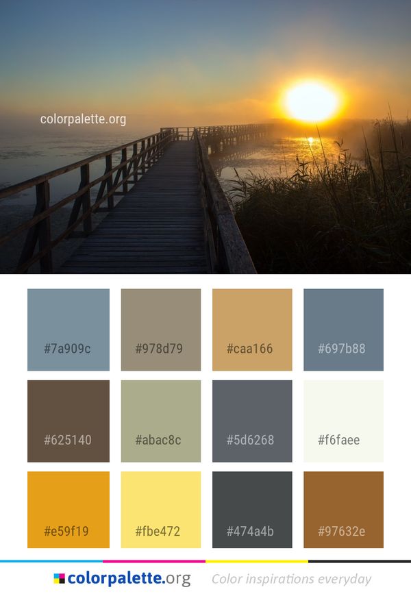 Sunrise Sky Horizon Color Palette
