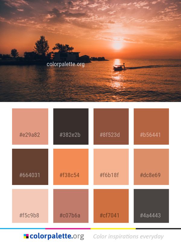 Sunset Sky Afterglow Color Palette
