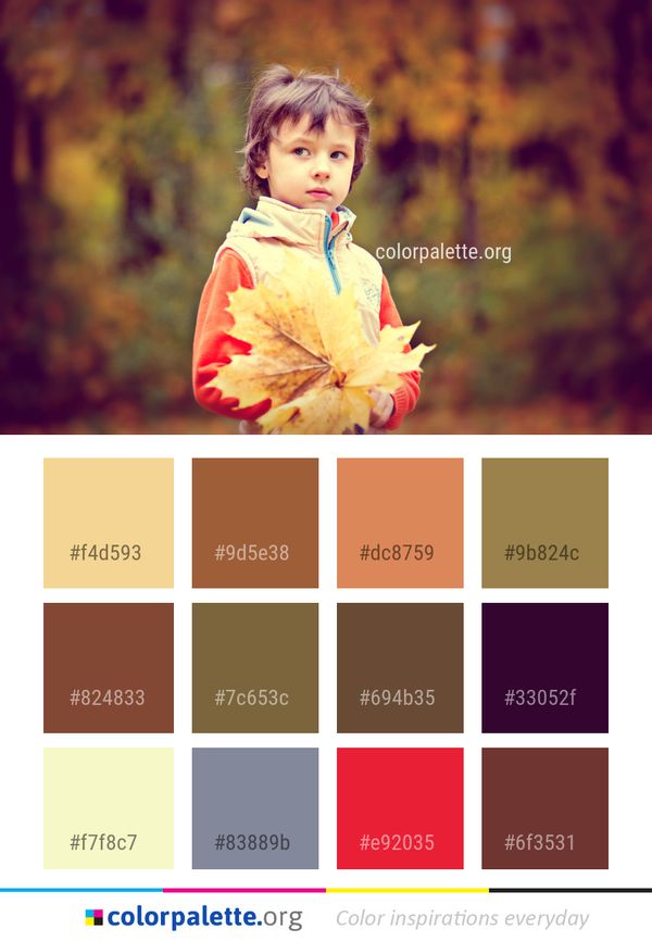 Yellow Child Leaf Color Palette