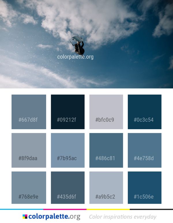Sky Cloud Atmosphere Color Palette