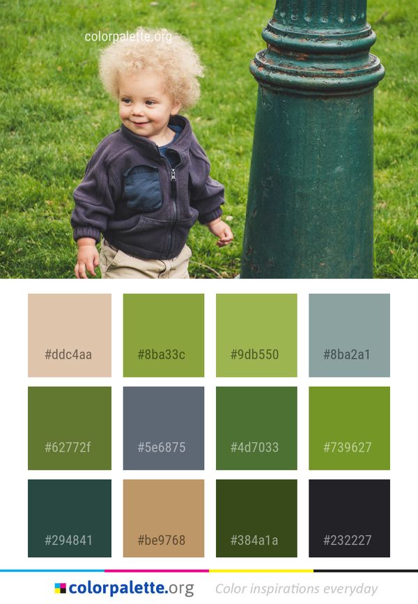 Green Grass Child Color Palette