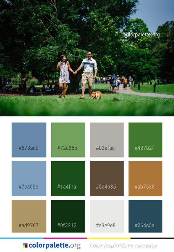 Green People Nature Color Palette
