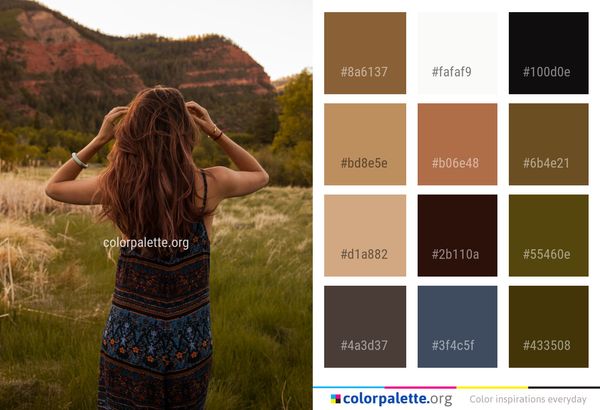 Hair Nature Beauty Color Palette