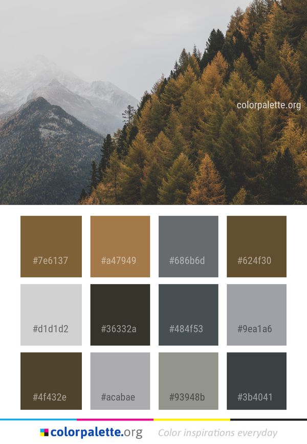 Mountainous Landforms Mountain Nature Color Palette