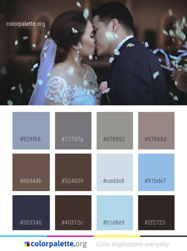 Photograph Ceremony Bride Color Palette