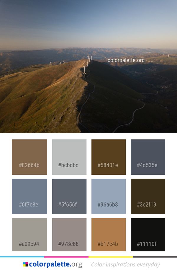 Ridge Highland Sky Color Palette